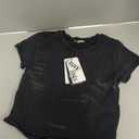 Organic Basics Women's Core Cotton Short Sleeve Baby Tee, Black, Medium