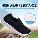 Apawwa Kids Lightweight Slip On Running Shoes - Pink/Blue/Navy/Black Walking Shoes for Toddler/Little Kids/Big Kids