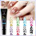 Biutee Nail Stamper Kit 16Pcs Nail Art Stamping Plate 8 Colors Stamp Polish Gel Silicone Stamper Scraper with Storage Bag, Nail Stamp Plates Love Flower Butterfly Leaf Template Holiday Design Gift
