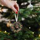 2 x Pawzity Rottweiler Ornament - Rottweiler Christmas Ornaments - Dog Gifts for Women Men, Dog Lovers Gifts - Dogs Ornaments 2025 - Acrylic Christmas Hanging Ornament 2025