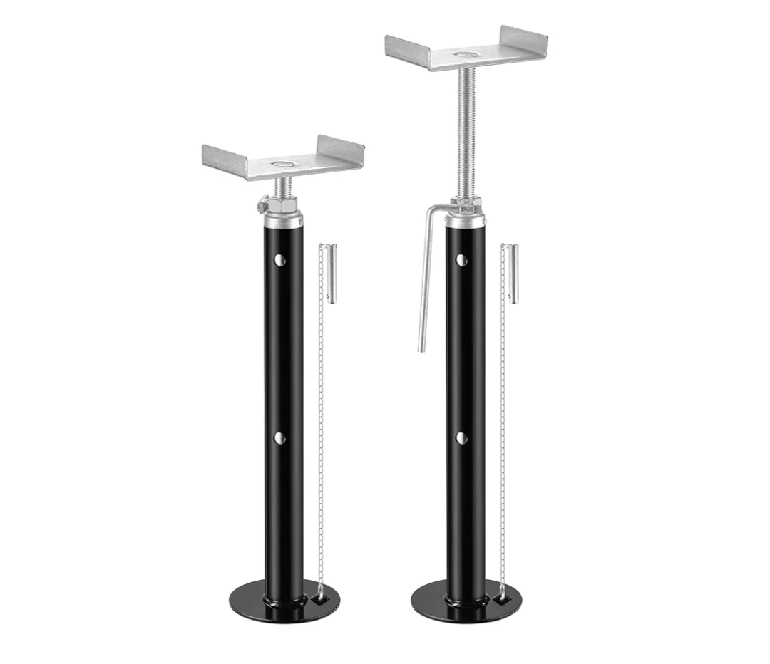 BYERN AUTO RV Slide Out Support Jacks-Adjustable from 19" to 47", Set of 2 Heavy-Duty Camper Slide Out Stabilizer Jacks, Supporting Up to 5,000 lbs Capacity, Ideal for RV, Camper and Travel Trailer