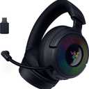 Razer Kraken V4 Wireless Gaming Headset: 2.4GHz, Bluetooth, USB - Super Wideband Mic - 40 mm Drivers - 9 Zone RGB Lighting - for PC, Mac, PS5, Nintendo Switch, Steam Deck, Smartphone - Black 