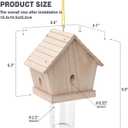 GRTRE 2 Pack Wood Carpenter Bee Trap for Outside - Best Bee Trap - Wood Boring Bee Trap- Nature Chalet Style Carpenter Bee Traps Outdoor Hanging - Insect Traps Removes Carpenter bee