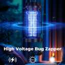 YISSVIC Bug Zapper Outdoor Indoor Waterproof Electric Mosquito Lamp Fly Zapper Killer Effective 4200V Plug in for Home Patio Office Courtyard
