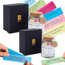 Bible Verse Jar, Christian Gifts for Women Men, Bible Verses for Emotions and Feelings, Daily Scripture Prayer Hope Jar, Religious & Christian Home Decor, 90 Color Coded Scripture Cards (2PCS)