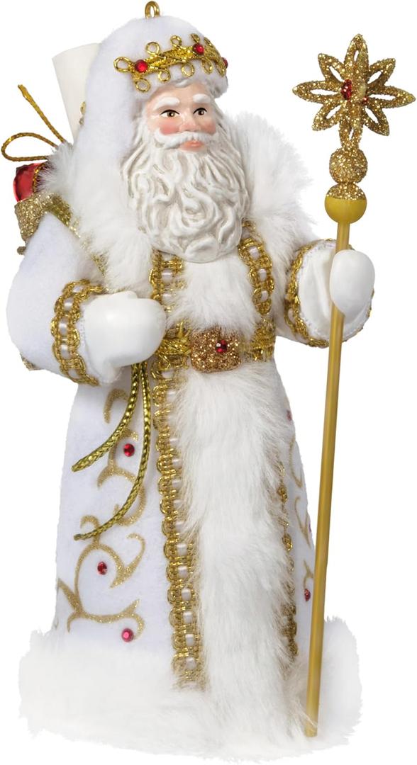Hallmark Keepsake Christmas Ornament, Father Christmas, Santa Collectors Gifts (White Father Christmas)