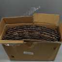 YoleShy 26'' Christmas Tree Collar Hand-Woven Natural Water Hyacinth Base Cover Beautiful Basket Xmas Tree Decor (Brown)