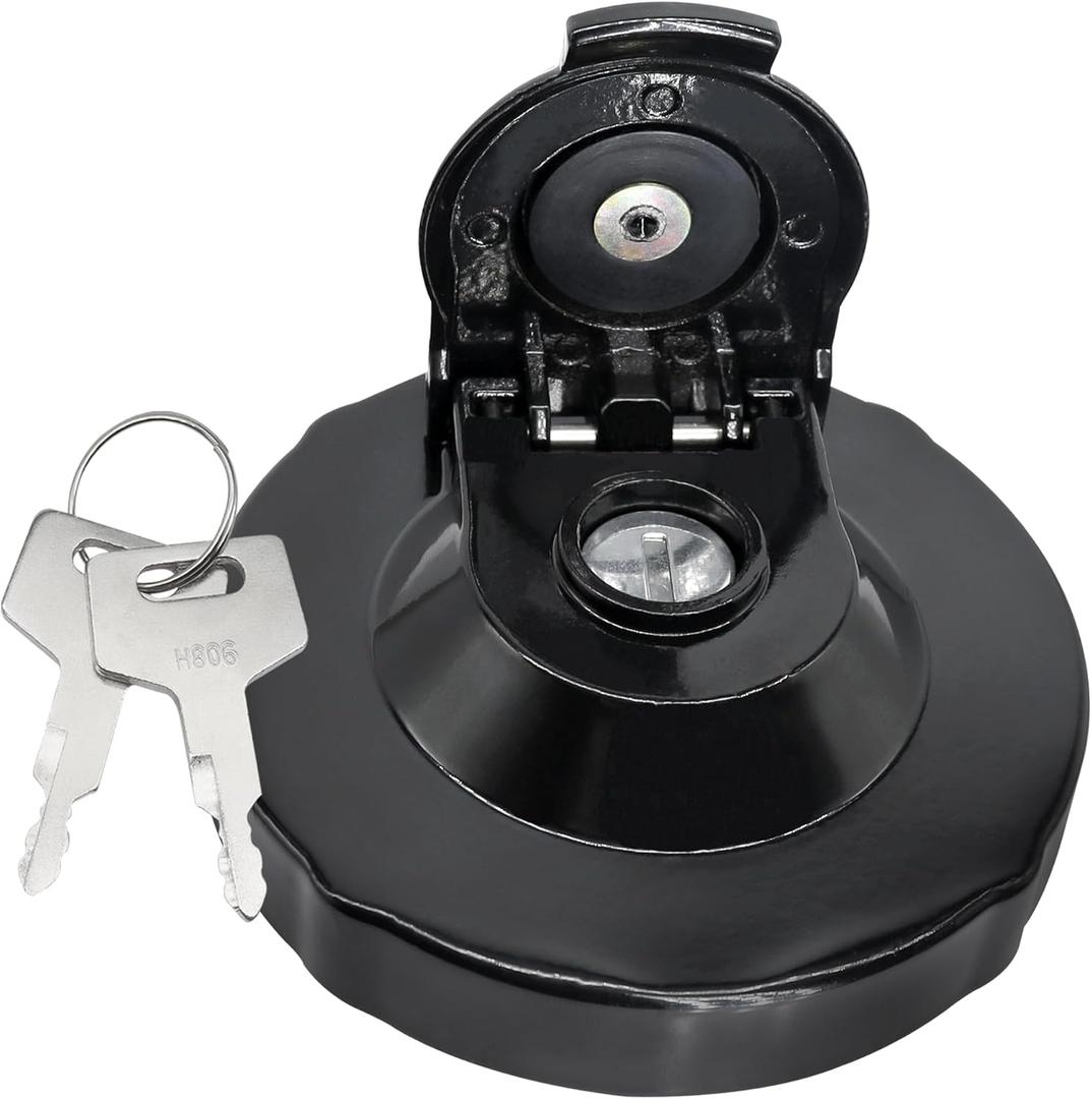Fuel Tank Cap with 2 Keys Compatible with Takeuchi Excavators Track Loaders TB016 TB015 TB014 TB125 TL26 TL120 TL126 TL130 TL140 TL150 TL220 TL230 TL240 TL250 Replace 1552100500 15521-00500