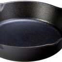 Lodge Seasoned Cast Iron Skillet 12 Inches - PFAS-Free, Non-Toxic Cookware - Use with an Oven, Stove, Grill, or Campfire - Naturally Non-Stick & Oven Safe
