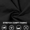 NATUVENIX Mens Golf Shorts 9" Casual Work Shorts Stretch Mens Dress Flat Front Shorts Lightweight Summer with 5 Pockets (L)