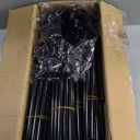 VTRIN 10 Tier Shoe Rack Tall Large Capacity 50 Pair Wide Shoe Organizer with Two Hooks Sturdy Metal Shoe Shelf for Entryway, Closet, Bedroom (Black)