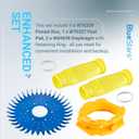 BlueStars Pool Cleaner W70329 Finned Disc & W69698 Diaphragm & W70327 Foot Pad Kit Replacement - Compatible with Zodiac Baracuda G2,G3 or G4, Ranger 1500 Models, etc