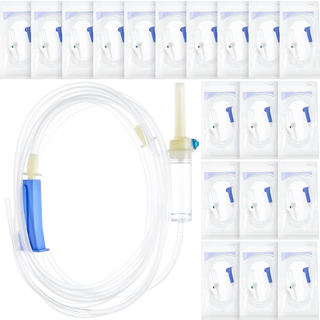 20 Pcs Dental Implant Irrigation Tubing 118 Inch Dental Disposable Irrigation Tubes Packaged for W&H or Compatible Sized