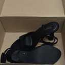 Susanny High Heels for Women Pointed Open Toe Strappy Chunky Block Heels Ankle Strap Stiletto Kitten Heeled Sandals Wedding Bridal Party Prom Sexy Dress Shoes (10, Black Suede)