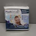 PlushDeluxe Crib Mattress Protector, 28x49, 100% Waterproof, Noiseless, Ultra Soft Viscose Made from Bamboo with Quilted Terry Cotton Top, White Fitted Sheet Style Toddler Crib Cover