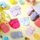 Adjustable Baby Mittens No Scratch Newborn Cotton Breathable Gloves Warm Baby Mitts for Boys Kids