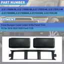 Front Bumper End Cover Lower Insert Grille Trim Panel Set Compatible with 2018-2020 Ford F150 Replacement JL3Z-17E810-AB JL3Z-17E811-AB JL3Z17B968BB