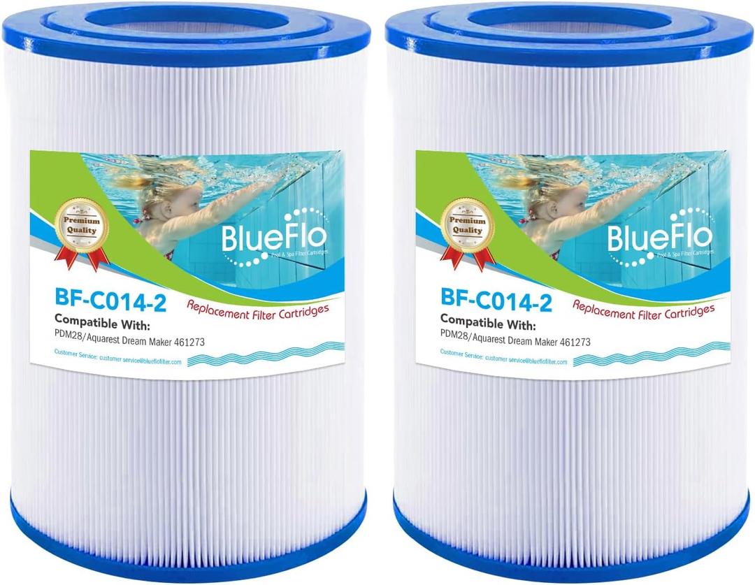 Spa Filter Replace PDM28, Aquarest Dream Maker 461273 Hot Tub Filter, Pack of 2 