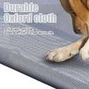 42''Cooling Elevated Dog Bed with Pillow,Outdoor Indoor Raised Dogs Bed with Six Support Feet,Breathable Dog Cot Beds Teslin Medium Large Size Dogs,Pet Hammock Beds, Pet Beds with 4 Ice Pack (Medium)