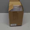 LOYIM 6 Pack Large Gridwall Cups Gridwall Storage Bin with Hooks Hanging Baskets Square Box Shape Hanging Cup Holder Gridwall Accessories for Garage Workbench Office Playroom Home Kitchen (Clear)