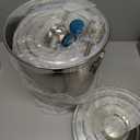 Maxdot 2 Pack 304 Stainless Steel Pet Food Storage Containers, 33lb/15kg & 55lb/25kg Extra Large Airtight Metal Dog Food Bins with Lids and Handle for Dogs Cats and Bird Feed, Odor-free, Easy to Clean