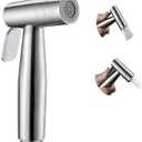 Handheld Bidet Sprayer for Toilet, Dual Mode Spray Head (Jet/Soft) Baby Cloth Diaper Sprayers Bide t for Toilet Stainless Steel Bathroom Hand Held (Bide t Sprayer Head Only)