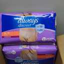 Always Discreet Adult Incontinence Underwear for Women and Postpartum Underwear, Extra Large, Up to 100% Bladder Leak Protection, 64 Count (2 Packs of 32)