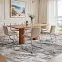 Area Rugs for Living Room: 8X10 Abstract Washable Rug Modern Neutral Large Soft Stain Resistant Non-Slip for Bedroom Dining Room Indoor Home Office Carpet - Taupe