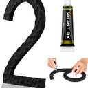 8 Inch Self-adhesive House Numbers for Outside Stick On, Large Black Modern Address Numbers For House, Outdoor House Numbers Adhesive Resin Matte Black Address Number 2