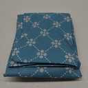 misaya Rectangle Vinyl Table Cloth, Elastic Fitted Tablecloth with Flannel Backing, Waterproof Plastic Table Cover Fits 5 Foot Folding Tables for Camping, Indoor and Outdoor (Lake Blue, 30" x 60")
