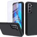 NUFR for Samsung Galaxy S21 FE 5G Case, Heavy Duty case,[Military Grade Protective ][Shockproof] [Dropproof] [Dust-Proof],(Black)