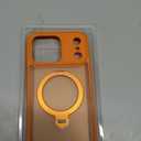 for iPhone 17 Pro Max Case: with 360 Spin Magnetic Stand, Camera Control Button, Fit for MagSafe, Military Drop Protective Slim Phone Cover for 17 ProMax with Ring Kickstand, 6.9", Orange