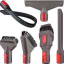 Professional Vacuum Attachment Kit for Dyson GEN5 G5 V15 V12 V11 V10 V8 V7 Detect Cyclone Torque Drive Absolute Animal Trigger Cordless Vacuum Accessories Flexible Crevice Tool Replacement Brush