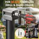 6000LBS A-Frame Trailer Jack, Manual & 20–24V Drill-Powered Operation
Height Range 9"-40.5" RV stabilizer Jacks with 5-Level Drop Leg & Ergonomic Handle, Fits Utility & Boat Trailers, 15" Lift