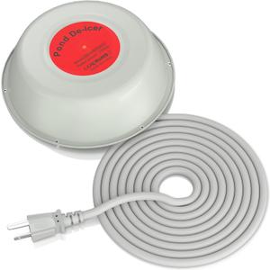 SoulBay 1000W Pond Heater for Outdoor Ponds Winter Bird Bath, Thermostatically Controlled Pond Floating De-Icer