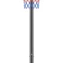Sweetcrispy Portable Basketball Hoop Outdoor 6.1-10FT Adjustable Height, 44 Inch Shatterproof Backboard/Shock Absorbent Rim, Fillable Base, 2 Wheels for Backyard/Driveway