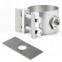 Car Oxygen Sensor Adapter Fit for 2-1/4"-2-1/2" Oxygen Sensor Pipe for Automotive Oxygen Sensors, No Weld Design Clamp On o2 Sensor Bung, Clamp-On Wideband Air/Fuel Ratio Gauge o2 Sensor Adapter Kit