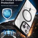 SUCGLES for iPhone 16 Pro Case with MagSafe [Ultra Strong Magnetic] [12FT Military Drop Protection] [Shockproof Bumper] Slim Thin Mag Safe Phone Cover 6.3" for Apple 16pro (Black)