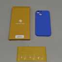 Miracase Designed for iPhone 14 Case with Screen Protector, [Upgraded Enhanced Camera Protection], Shockproof Liquid Silicone Case with Microfiber Lining, 6.1 Inch, Mediterranean Blue