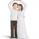 Romantic Couple Figurine Statue Resin Wedding, Love Sculpture for Valentines Day, Couples Figurine for Home Decor, Wedding Cake Topper, Romantic Couple Gift