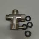 Solid Brass 3-way G1/2 Shower Diverter (Brushed Nickel)