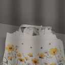 Bencailor 6 Pcs Floral Canvas Tote Bags Bulk Reusable Wildflowers Tote Bags for Women Daily Life Vacation Shopping (Multi)
