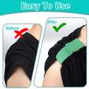 2 Pairs Softball Sleeve Holders, Sleeve Holders for Sports, Softball Shirt Ties for Sleeves, Breathable Mesh Adjustable for Tennis, Football, Basketball, Baseball, Finishing Unisex