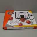 Kids Indoor Basketball Hoop - Over The Door Mini Basketball Hoop with LED Scoreboard, Lights & Sound, Includes 4 Balls - Fun Birthday for Boys & Girls Ages 3-12 to Play Anywhere (Dark Blue)