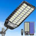 Deepn Solar Lights Outdoor 9000W, Commercial Grade Street Lights for Outside, Solar Parking Lot Lights, Dusk to Dawn LED Security Flood Light Motion Sensor with Remote Control, LA078W, 1 Pack - Amazon.com
