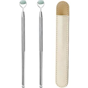 Metal Eyelid Massage Wand for Dry Eyes,Eyelid Roller for Chalazion,Stye & MGD Relief,Improves Meibum Flow & Unclogs Oil Glands,Gentle Meibomian Gland Expression for Blocked Eyelid Glands (mini)