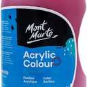 Mont Marte Discovery School Acrylic, Crimson, 1/2 Gallon (2 Liter). Ideal for Students and Artists. Excellent Coverage and Fast Drying. Pump Lid Included.
