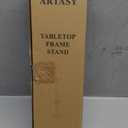 ARTASY Tabletop Picture Frame Stand, Adjustable Easel Stand for Sign Up to 29", Metal Table Frame Holder for Display, Picture, Photo, Poster, Artwork- GOLD 1 Pc