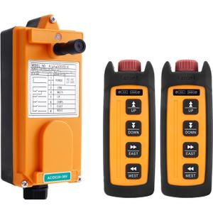 Wireless Overhead Hoist Crane Remote Control Mini 4-Channel 220V 380V Industrial Crane Winch Lift Radio Remote Controller Transmitters and Receiver