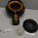 Portable Electric Smoke Away Fan, Rechargeable Air Purifier for Removing Smoke and Odors, Gold